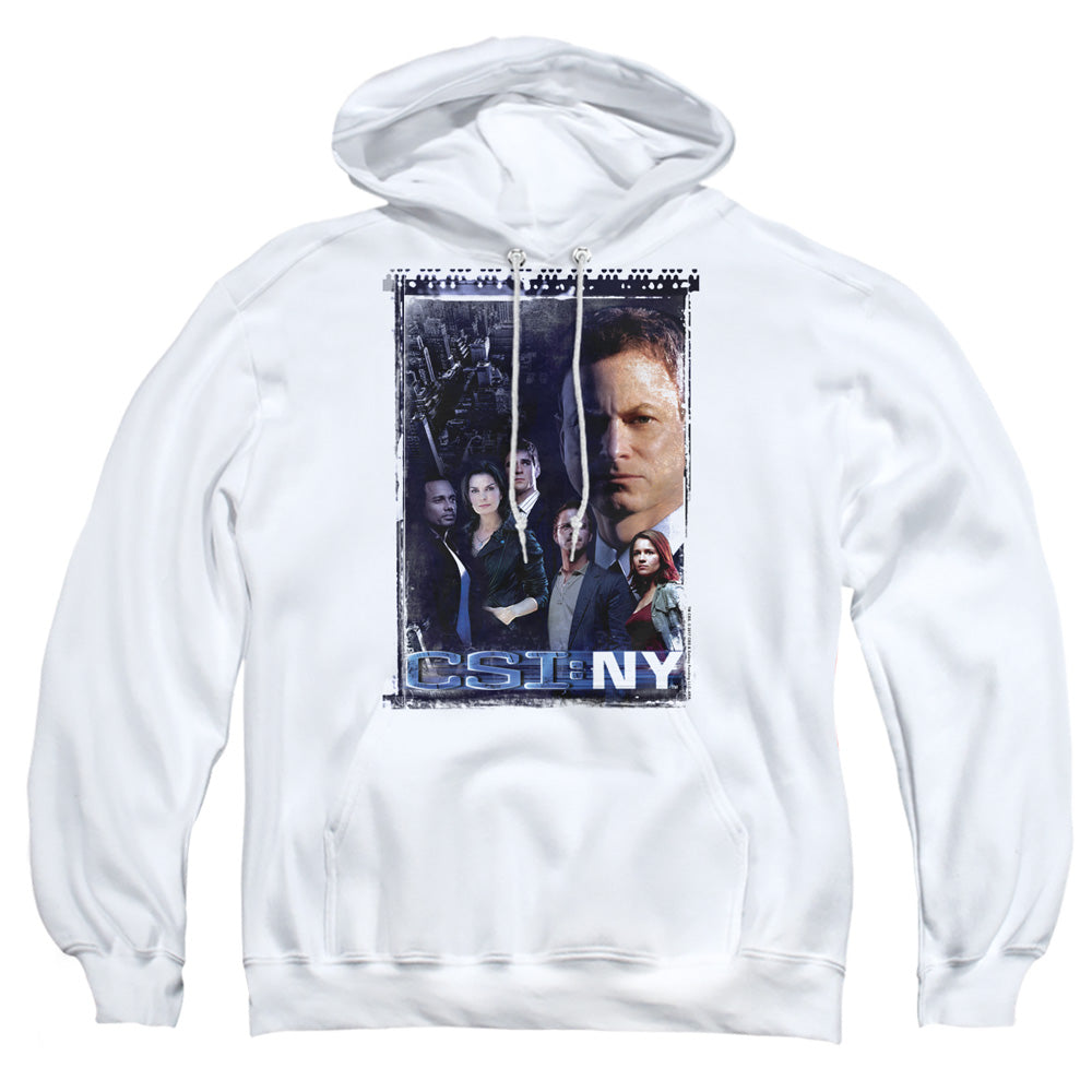 Csi Ny Watchful Eye Mens Hoodie White