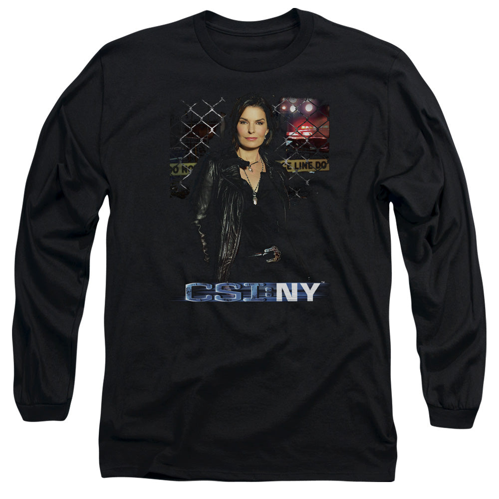 Csi Ny Jo Mens Long Sleeve Shirt Black Officially Licensed