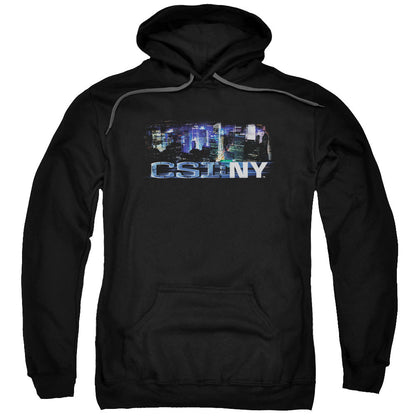 Csi Ny Never Rests Mens Hoodie Black