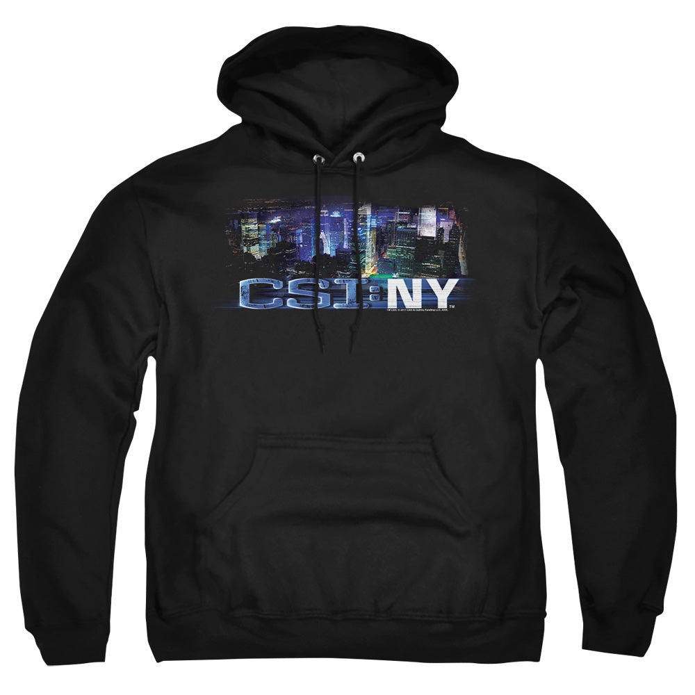 Csi Ny Never Rests Mens Hoodie Black