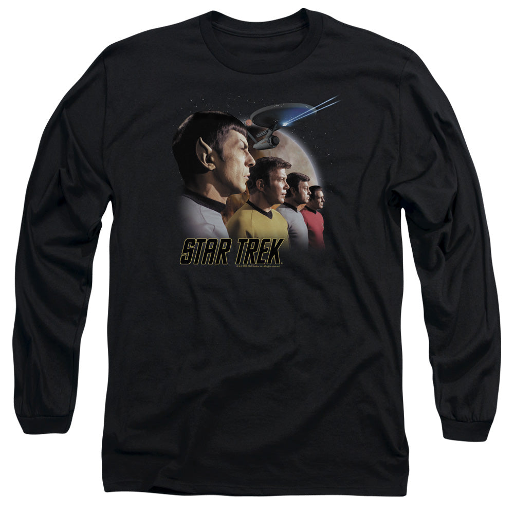 St Original Forward To Adventure Mens Long Sleeve Shirt Black Officially Licensed