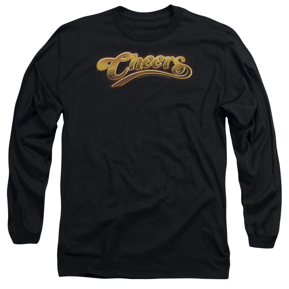 Cheers Cheers Logo Mens Long Sleeve Shirt Black Officially Licensed