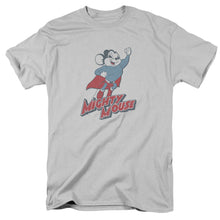 Load image into Gallery viewer, Mighty Mouse Mighty Blast Off Mens T Shirt Silver

