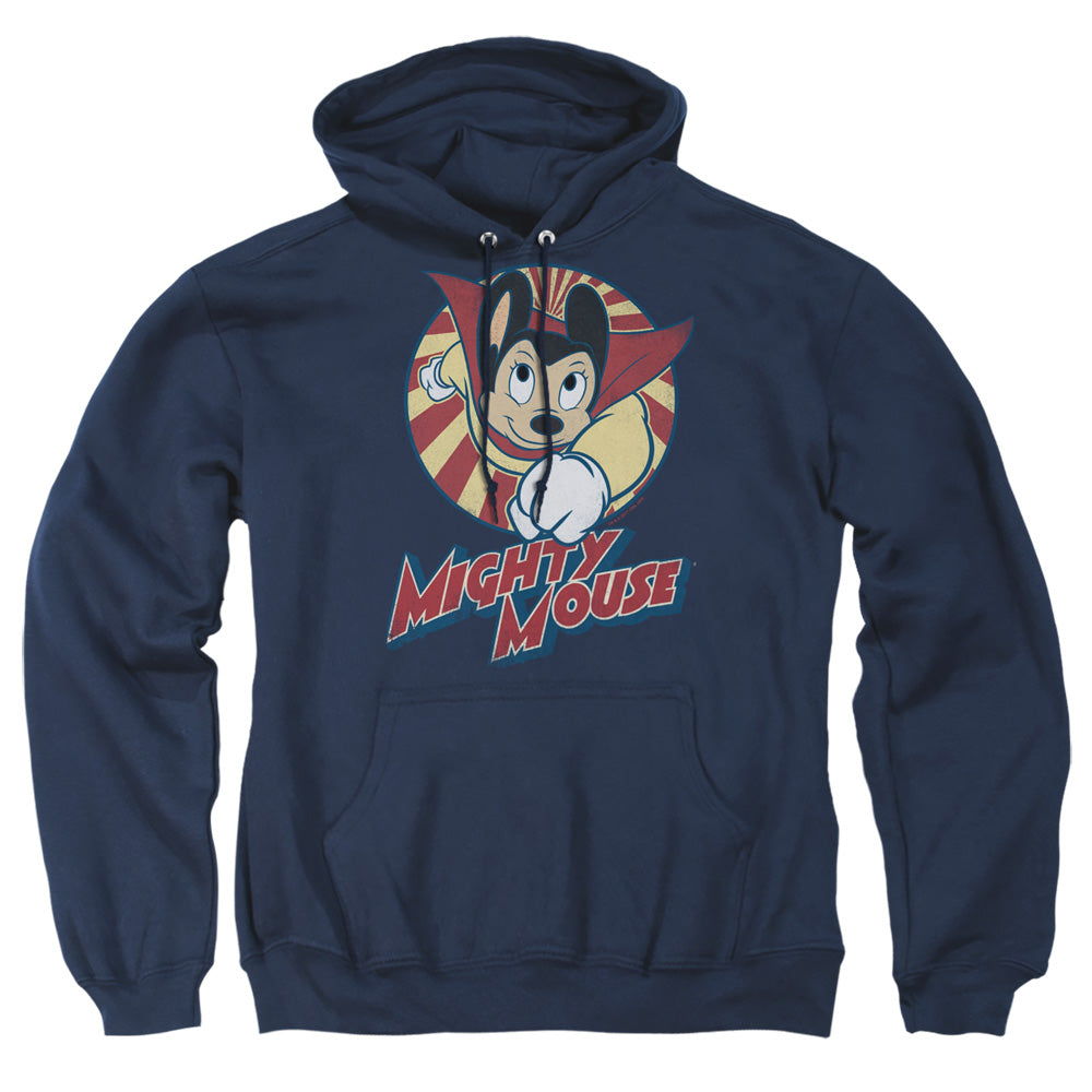 Mighty Mouse The One The Only Mens Hoodie Navy