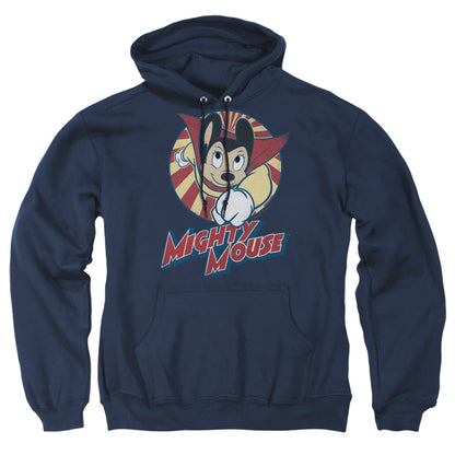 Mighty Mouse The One The Only Mens Hoodie Navy