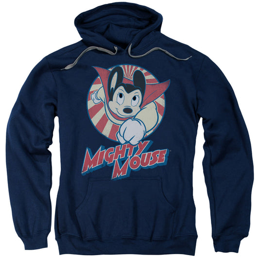 Mighty Mouse The One The Only Mens Hoodie Navy