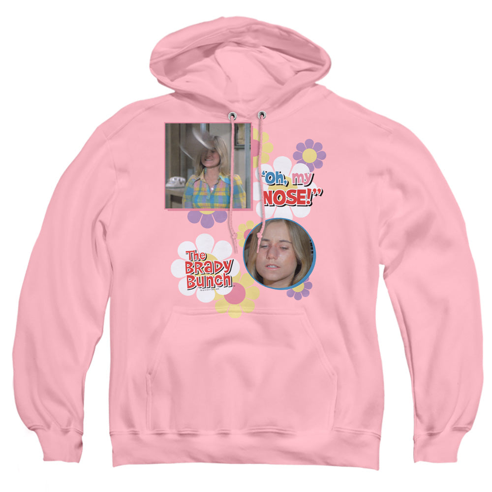 Brady Bunch Oh, My Nose! Mens Hoodie Pink