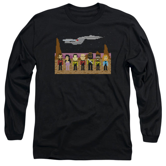 Star Trek Tng Trexel Crew Mens Long Sleeve Shirt Black Officially Licensed