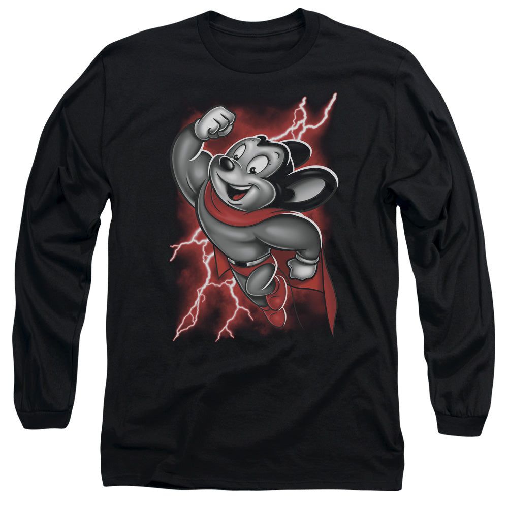 Mighty Mouse Mighty Storm Mens Long Sleeve Shirt Black