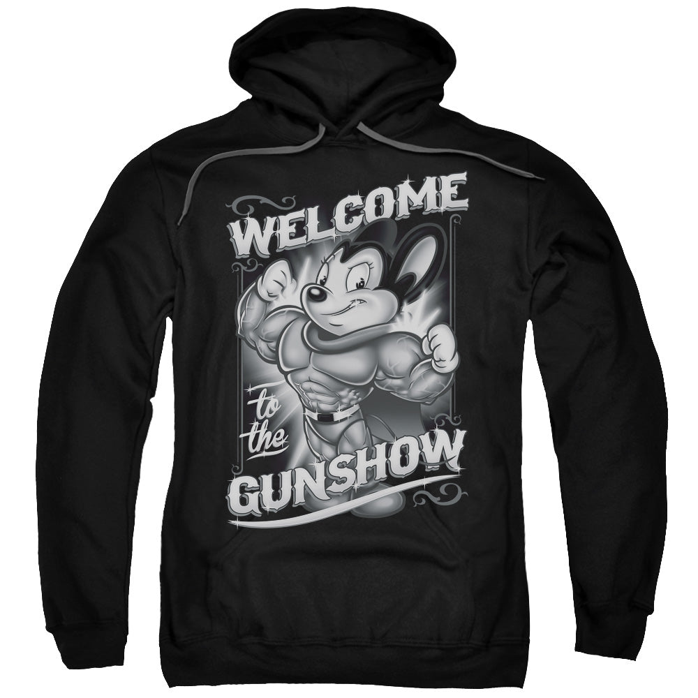 Mighty Mouse Mighty Gunshow Mens Hoodie Black