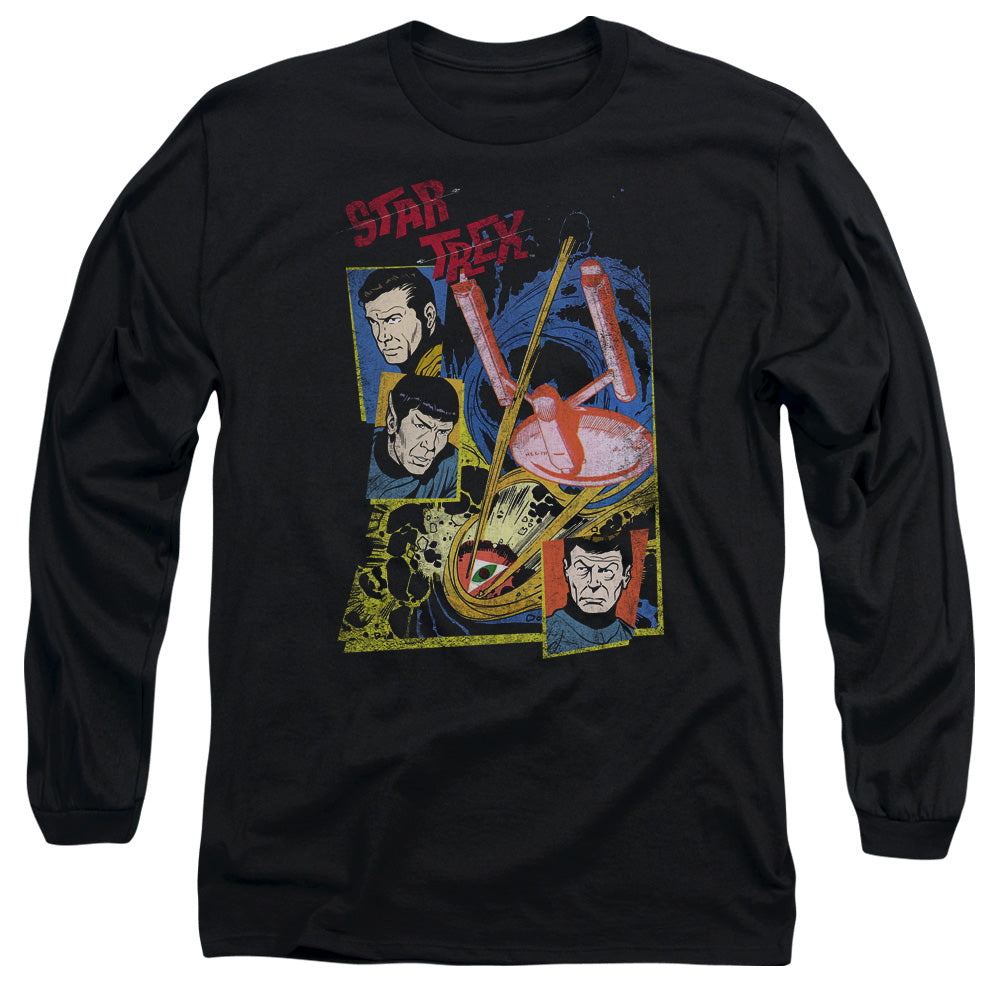 Star Trek Eye Of The Storm Mens Long Sleeve Shirt Black Officially Licensed