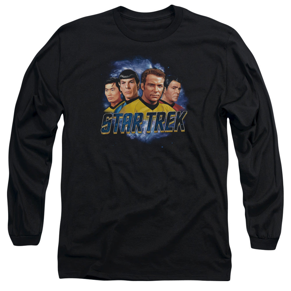 Star Trek The Boys Mens Long Sleeve Shirt Black Officially Licensed
