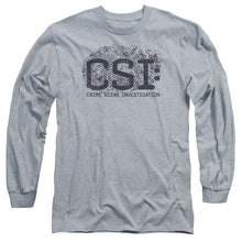 Load image into Gallery viewer, Csi Distressed Logo Mens Long Sleeve Shirt Athletic Heather Officially Licensed
