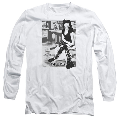Ncis Relax Mens Long Sleeve Shirt White
