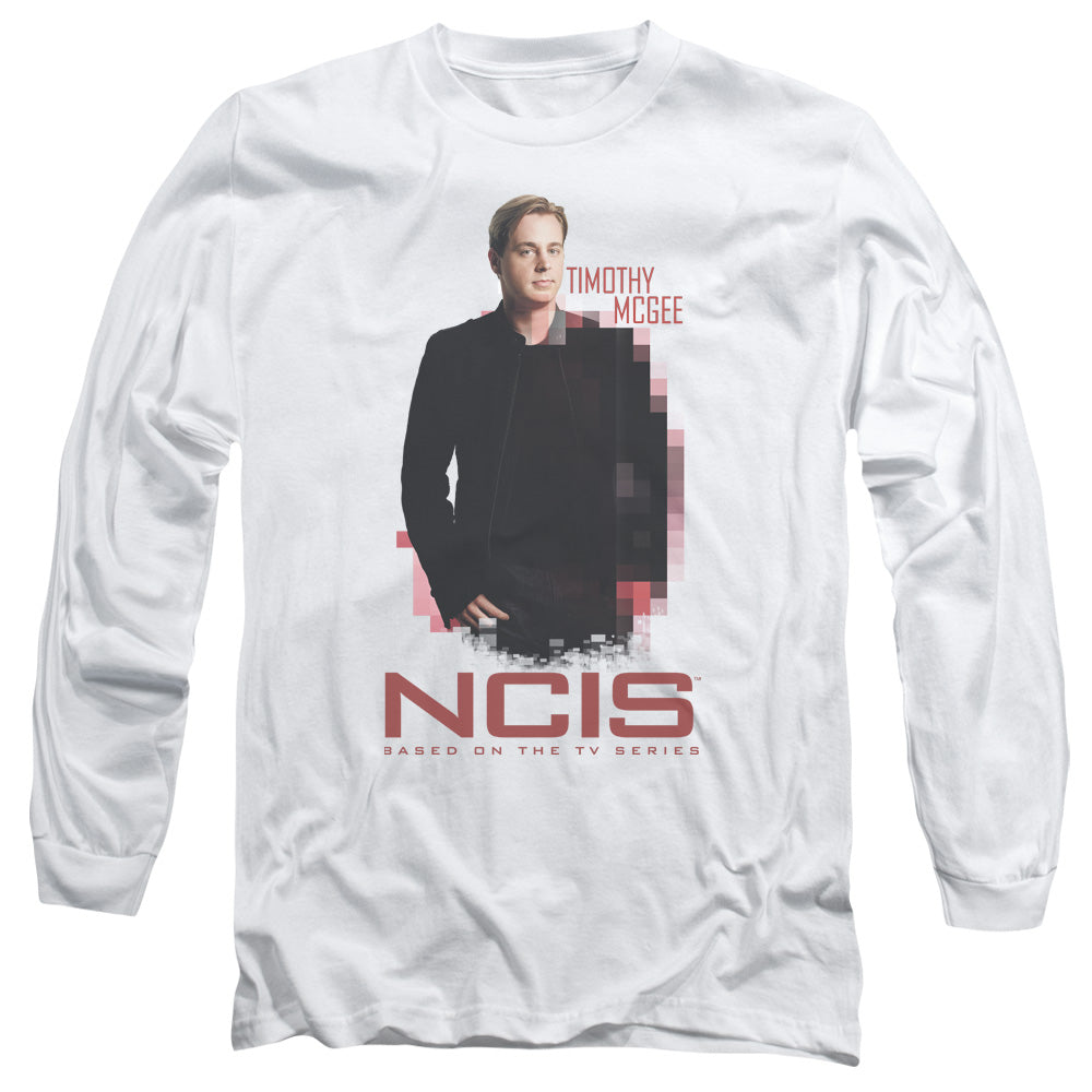 Ncis Probie Mens Long Sleeve Shirt White