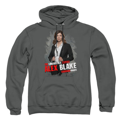 Criminal Minds Alex Blake Mens Hoodie Charcoal