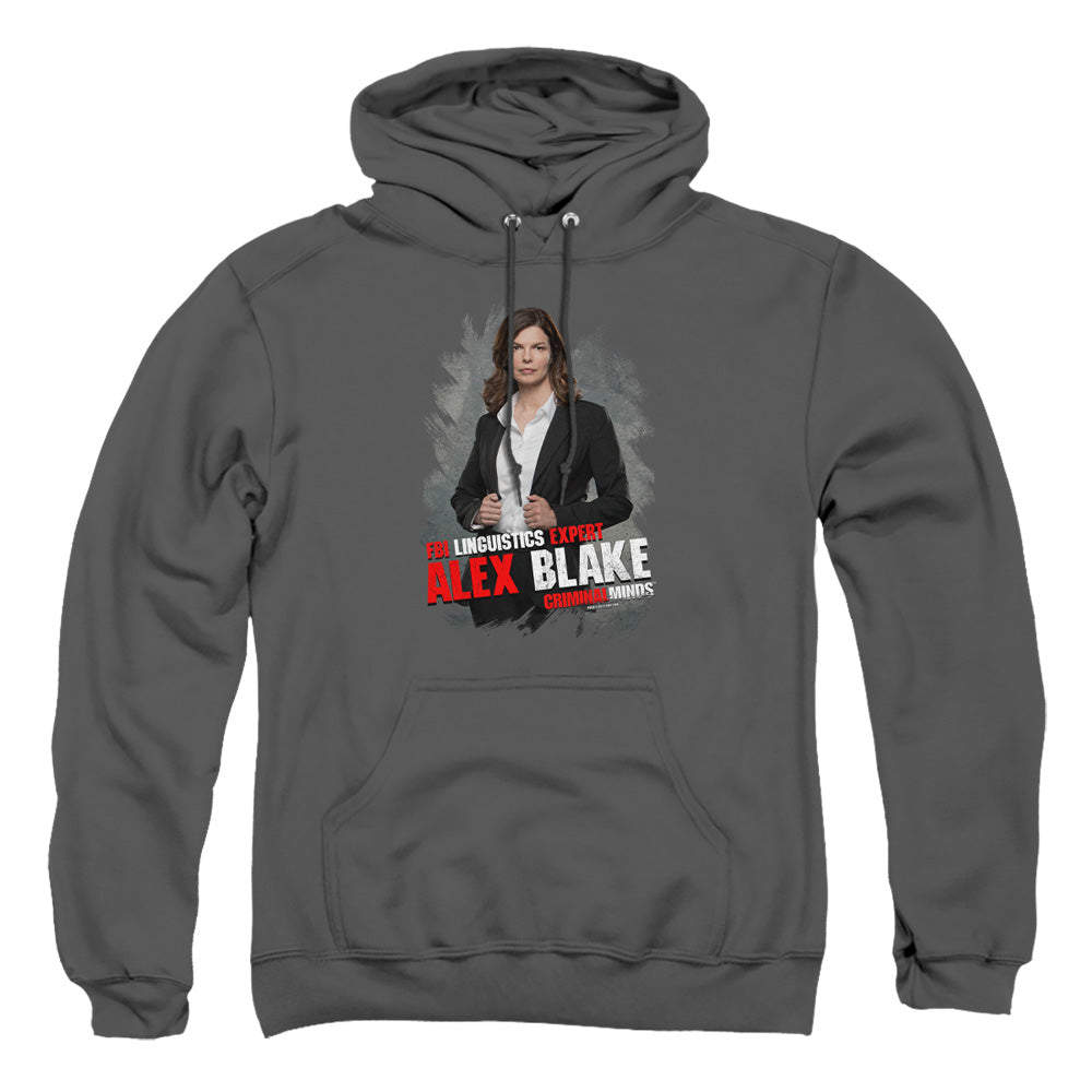 Criminal Minds Alex Blake Mens Hoodie Charcoal