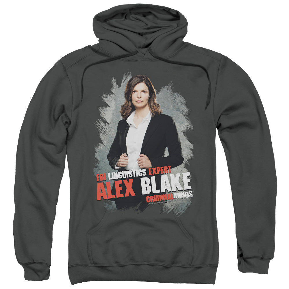 Criminal Minds Alex Blake Mens Hoodie Charcoal