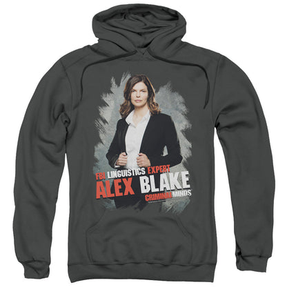 Criminal Minds Alex Blake Mens Hoodie Charcoal