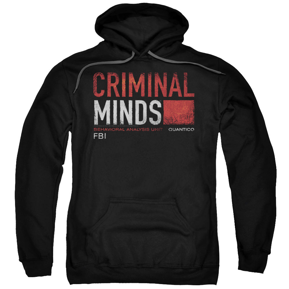 Criminal Minds Title Card Mens Hoodie Black