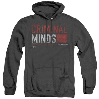 Criminal Minds Title Card Heather Mens Hoodie Black