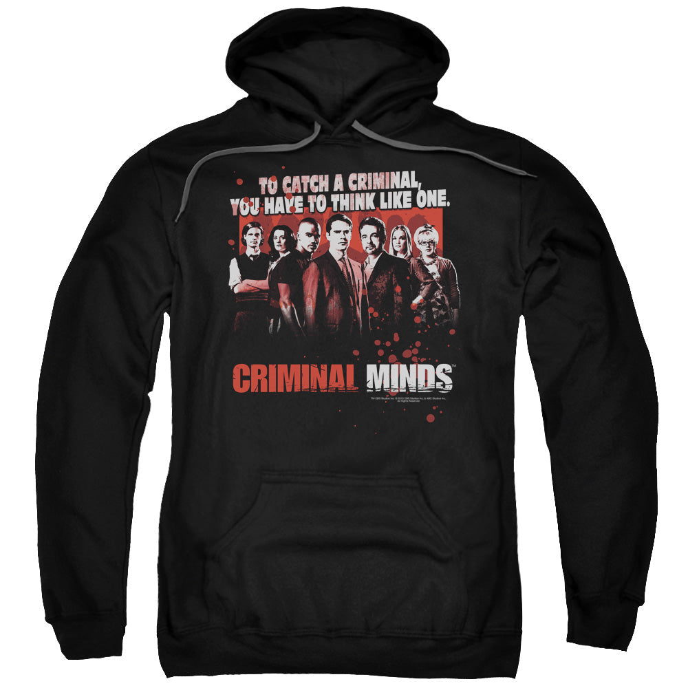 Criminal Minds Think Like One Mens Hoodie Black