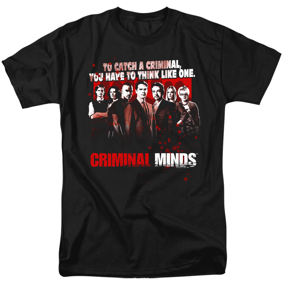 Criminal Minds Think Like One Mens T Shirt Black