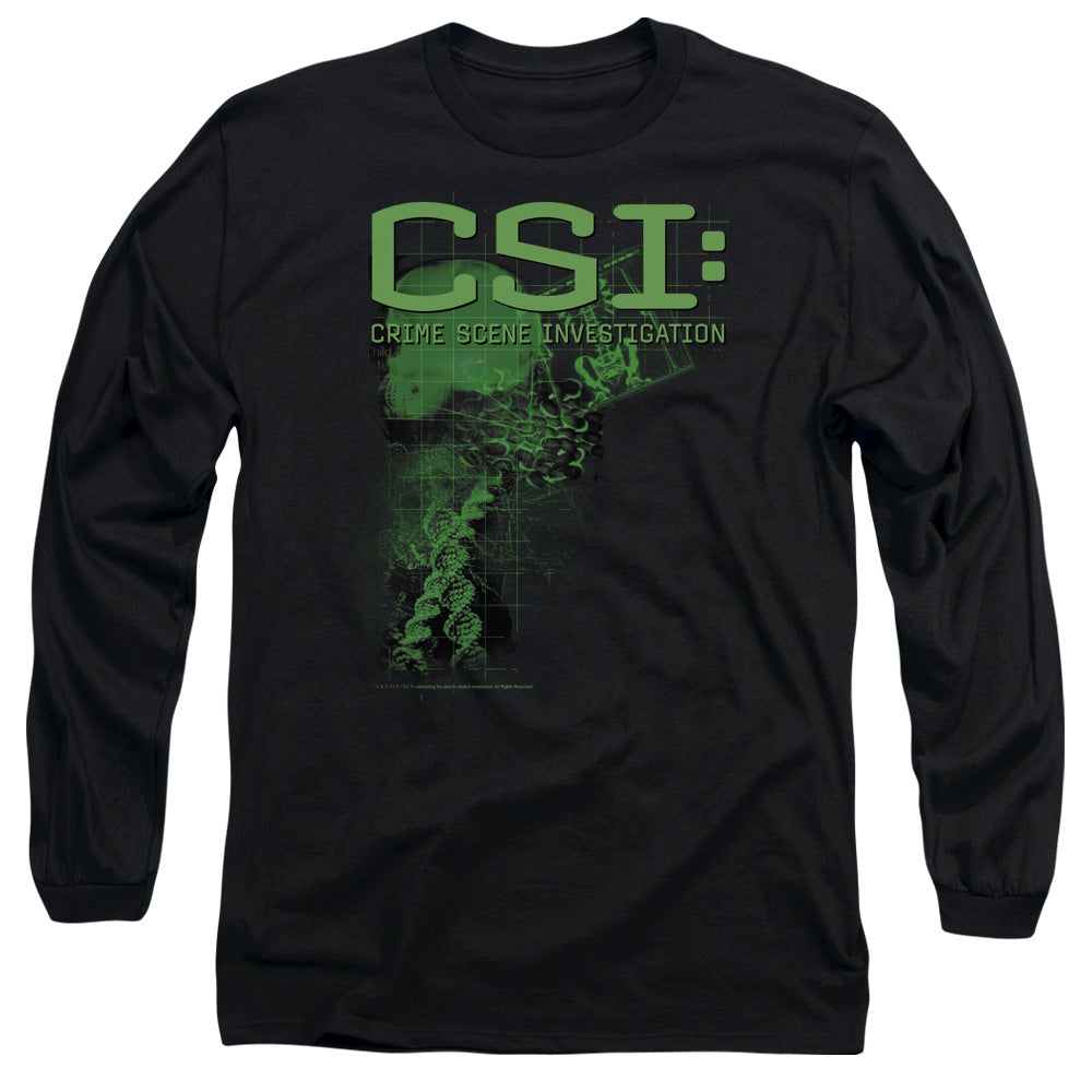 Csi Evidence Mens Long Sleeve Shirt Black Officially Licensed