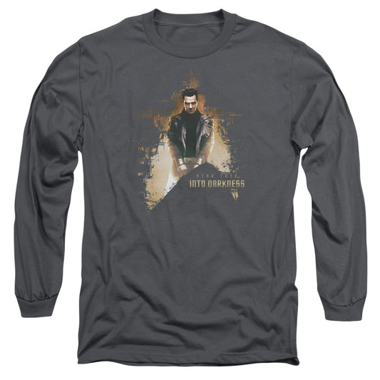 Star Trek Dark Villain Mens Long Sleeve Shirt Charcoal Officially Licensed