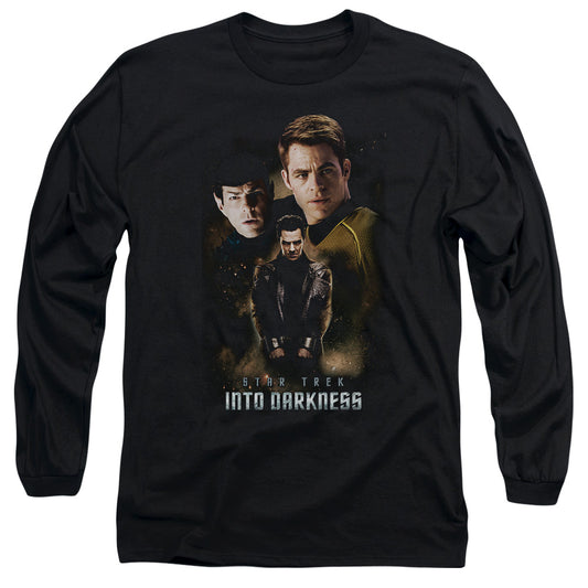 Star Trek Aftermath Mens Long Sleeve Shirt Black Officially Licensed