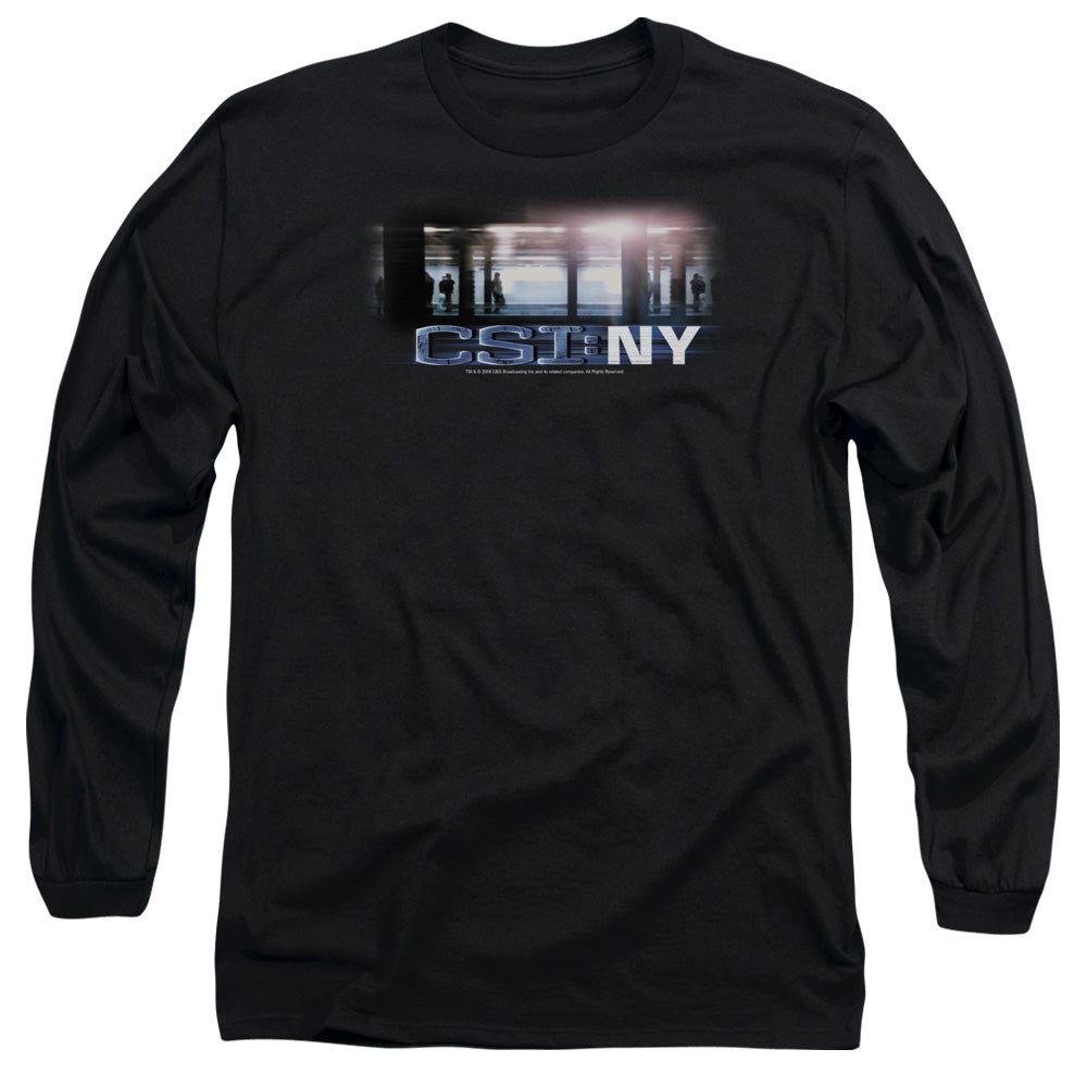 Csi New York Subway Mens Long Sleeve Shirt Black Officially Licensed