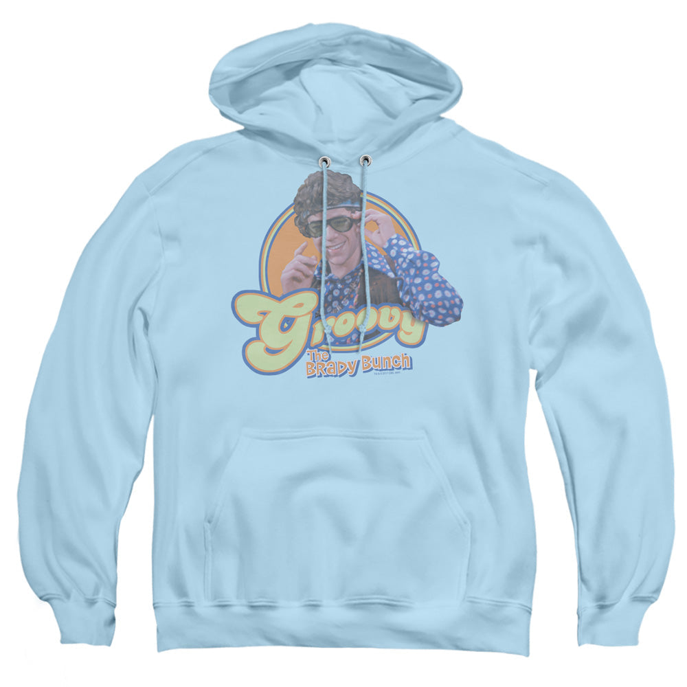 Brady Bunch Groovy Greg Mens Hoodie Light Blue