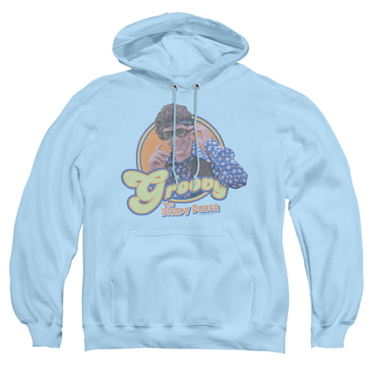Brady Bunch Groovy Greg Mens Hoodie Light Blue
