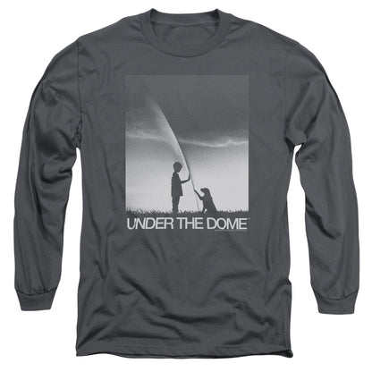 Under The Dome Im Speilburg Mens Long Sleeve Shirt Charcoal Officially Licensed