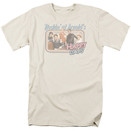 Happy Days Rockin At Arnolds Mens T Shirt Cream
