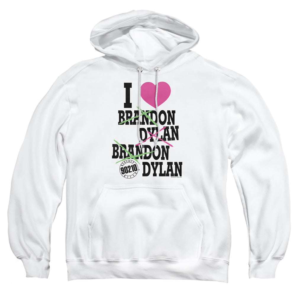 90210 I Heart 90210 Mens Hoodie White