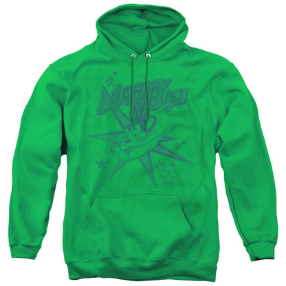 Mighty Mouse Mighty Mouse Mens Hoodie Kelly Green