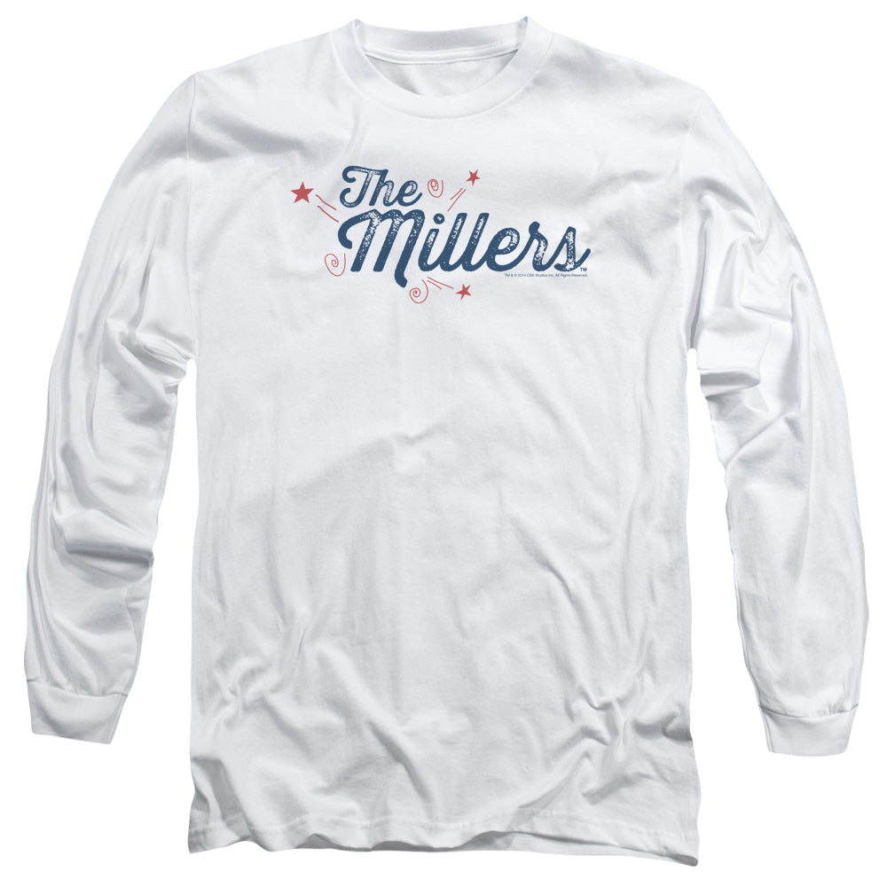 Millers Logo Mens Long Sleeve Shirt White