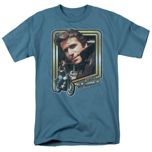 Happy Days The Fonz Mens T Shirt Slate