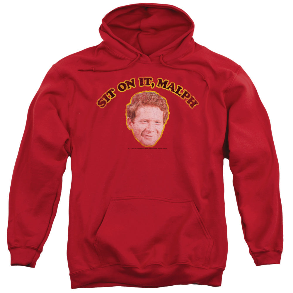 Happy Days Sit On It Malph Mens Hoodie Red