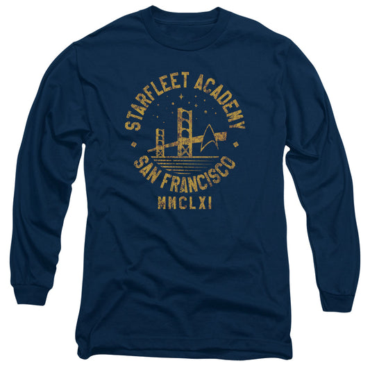 Star Trek Collegiate Bridge Mens Long Sleeve Shirt Navy Officially Licensed