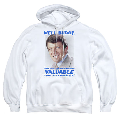 Brady Bunch Buddy Mens Hoodie White