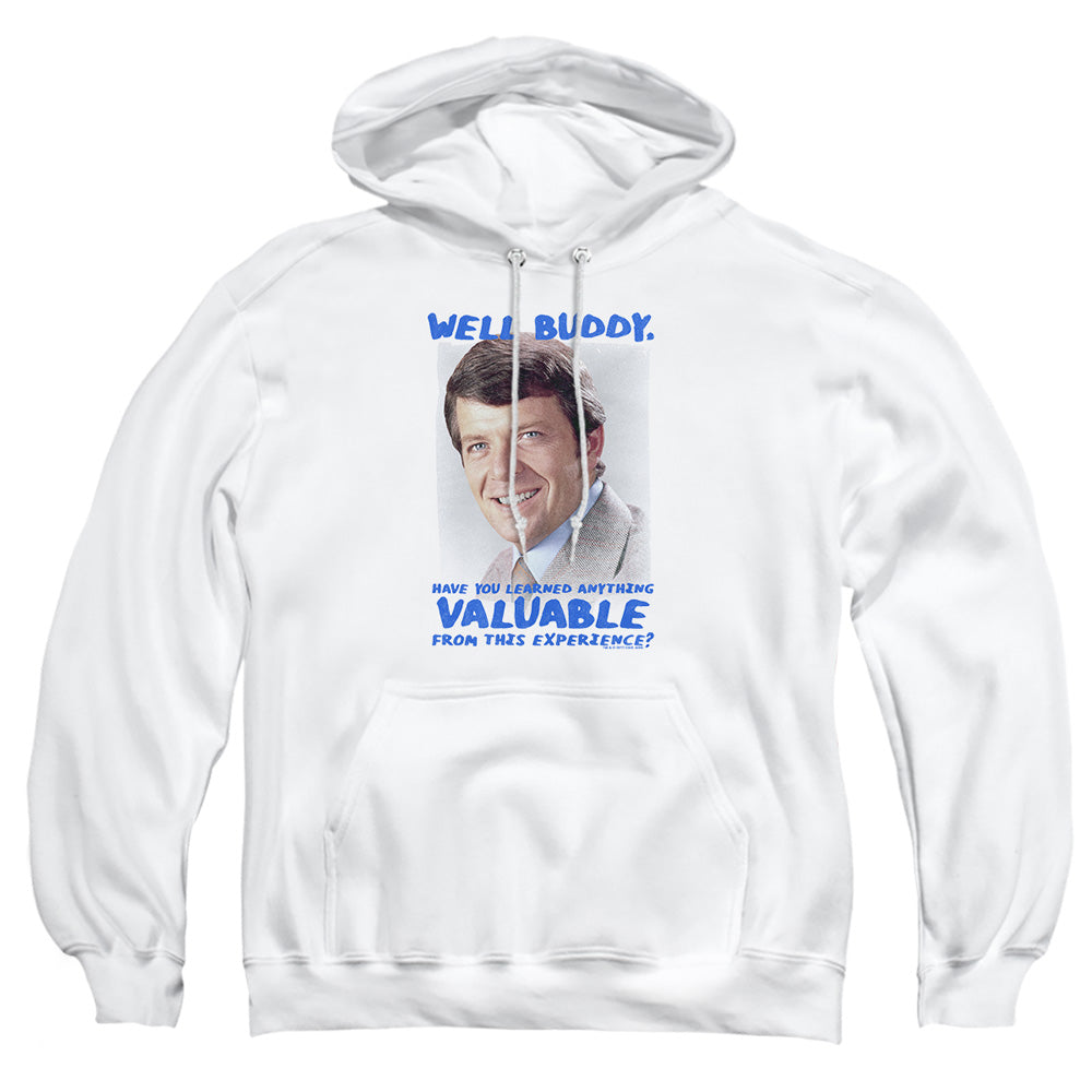 Brady Bunch Buddy Mens Hoodie White