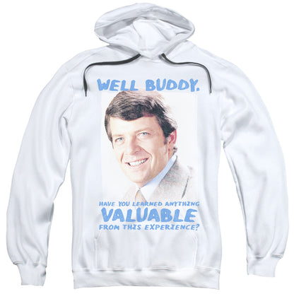 Brady Bunch Buddy Mens Hoodie White