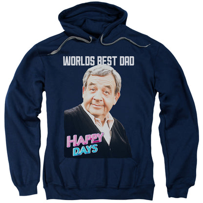Happy Days Best Dad Mens Hoodie Navy