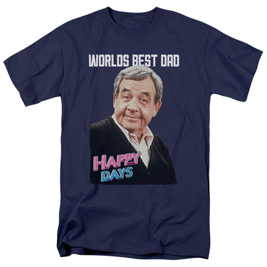 Happy Days Best Dad Mens T Shirt Navy