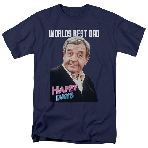 Happy Days Best Dad Mens T Shirt Navy