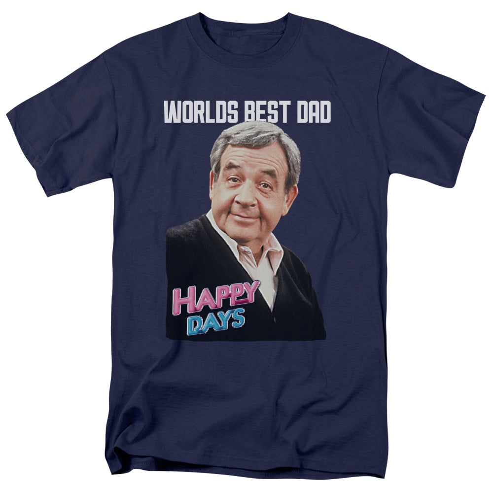 Happy Days Best Dad Mens T Shirt Navy