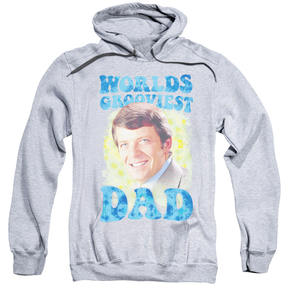Brady Bunch Worlds Grooviest Mens Hoodie Athletic Heather