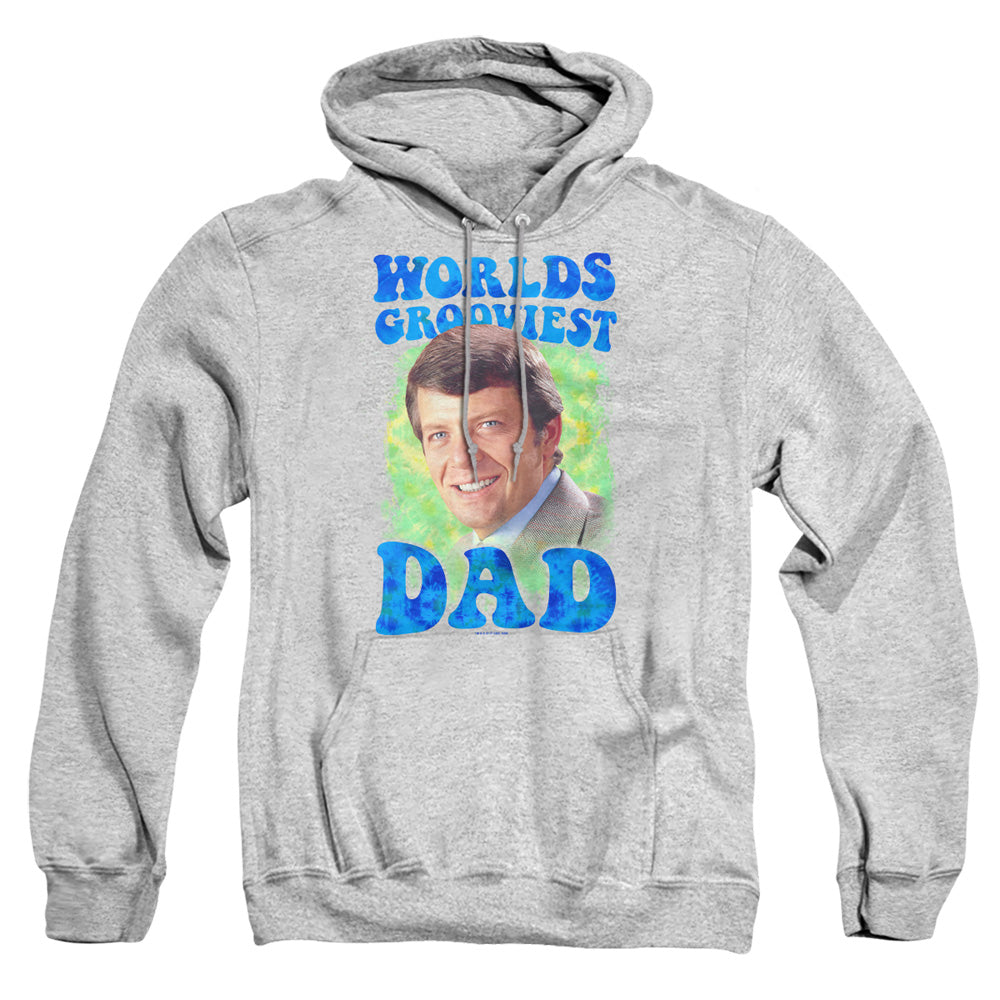 Brady Bunch Worlds Grooviest Mens Hoodie Athletic Heather
